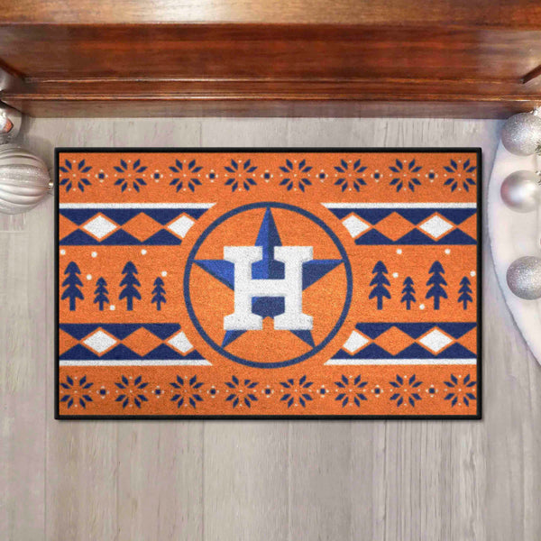 MLB - Houston Astros Starter Mat - Holiday Sweater