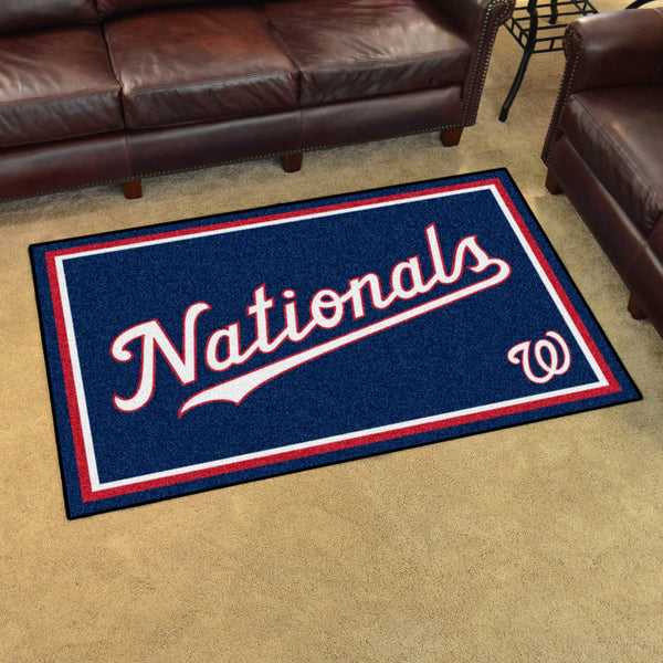MLB - Washington Nationals 5x8 Rug with Nationals Logo