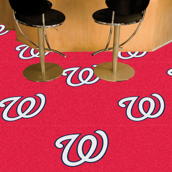 MLB - Washington Nationals Team Carpet Tiles with W Logo