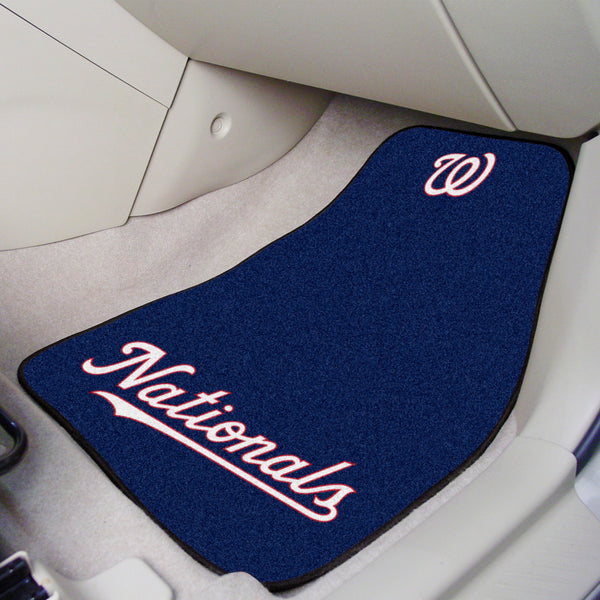 MLB - Washington Nationals 2-pc Carpet Car Mat Set with Nationals Logo