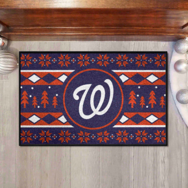 MLB - Washington Nationals Starter Mat - Holiday Sweater