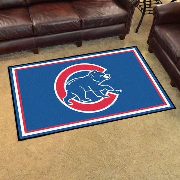 MLB - Chicago Cubs 4x6 Rug with Cubs Logo