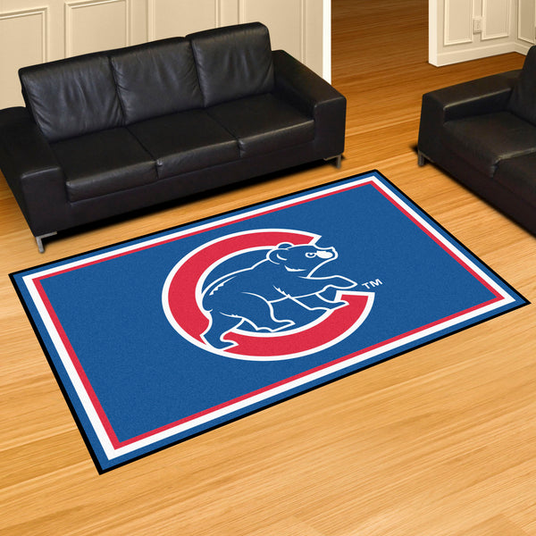 MLB - Chicago Cubs 5x8 Rug with Cubs Logo