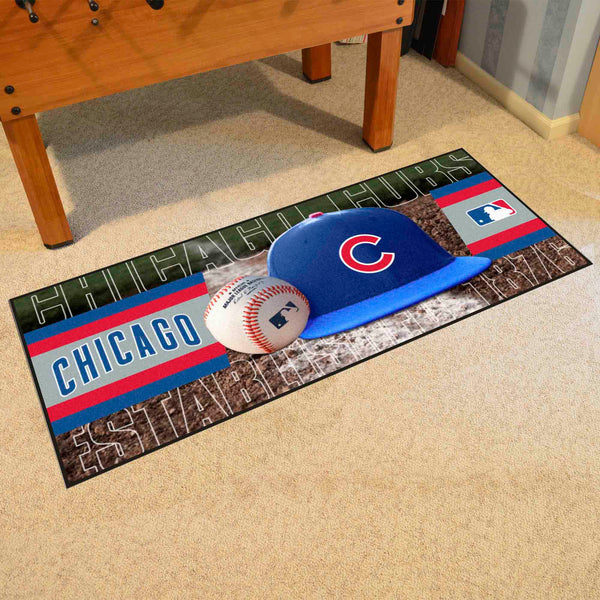 MLB - Chicago Cubs Baseball Runner with C Logo & Name