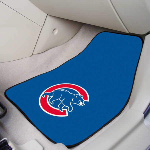 MLB - Chicago Cubs 2-pc Carpet Car Mat Set with Cubs Logo