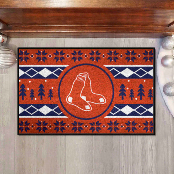 MLB - Boston Red Sox Starter Mat - Holiday Sweater