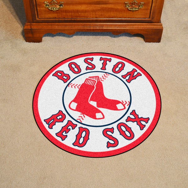 MLB - Boston Red Sox Roundel Mat with Sox Logo & Name