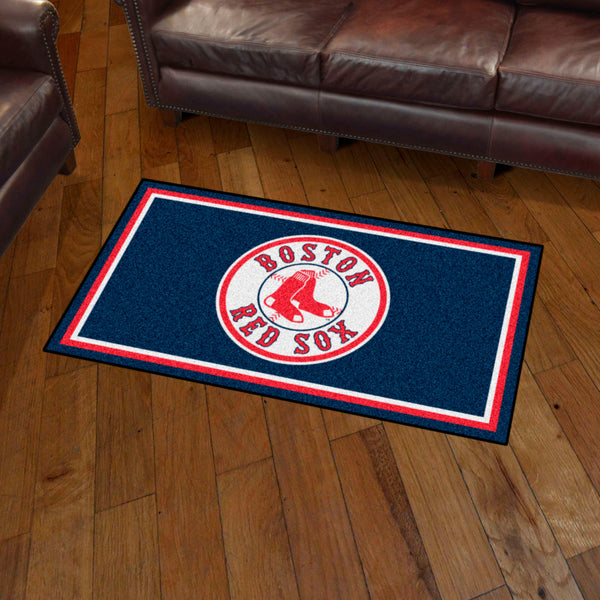 MLB - Boston Red Sox 3x5 Rug with Sox Logo & Name