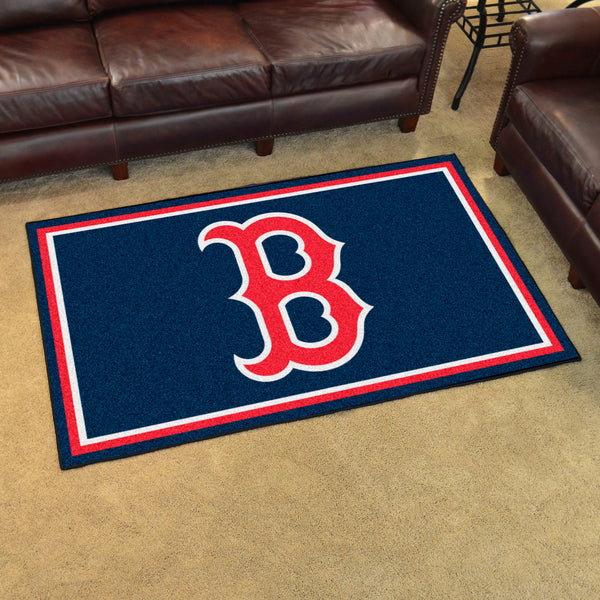 MLB - Boston Red Sox 4x6 Rug with B Logo