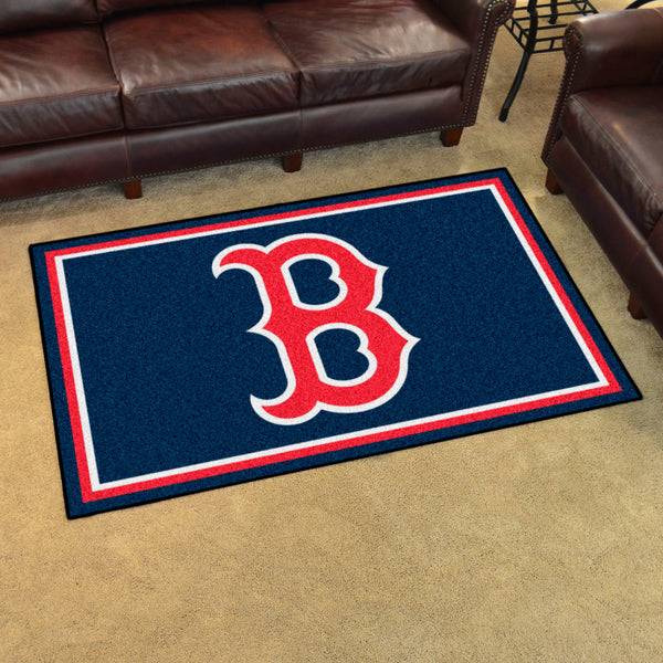MLB - Boston Red Sox 5x8 Rug with B Logo