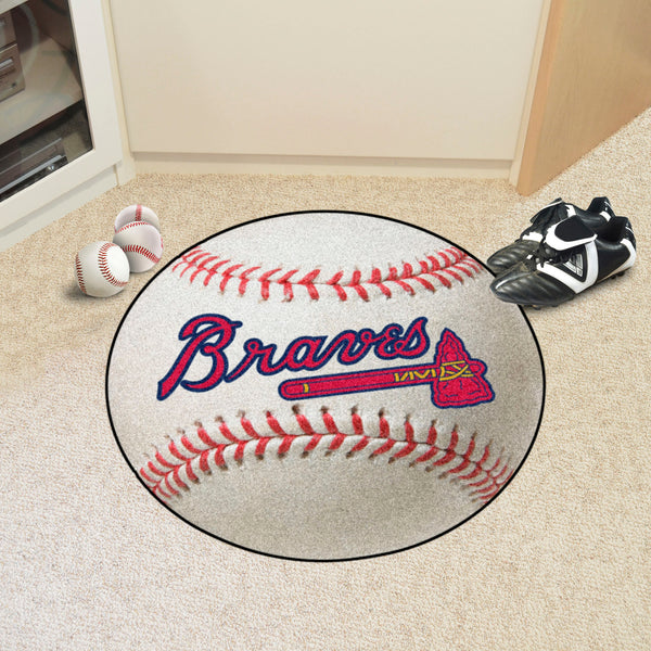 MLB - Atlanta Braves Baseball Mat with AB Symbol Logo