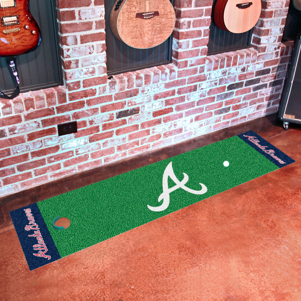 MLB - Atlanta Braves Putting Green Mat with A Logo & Name