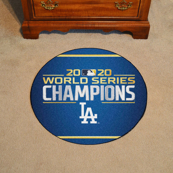 MLB - Los Angeles Dodgers Baseball Mat with World Series Champions 2015 KC Logo