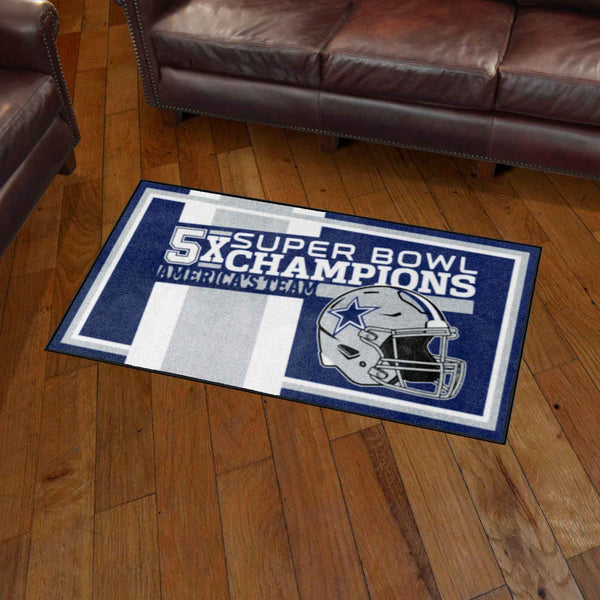 NFL - Dallas Cowboys Dynasty 3x5 Rug