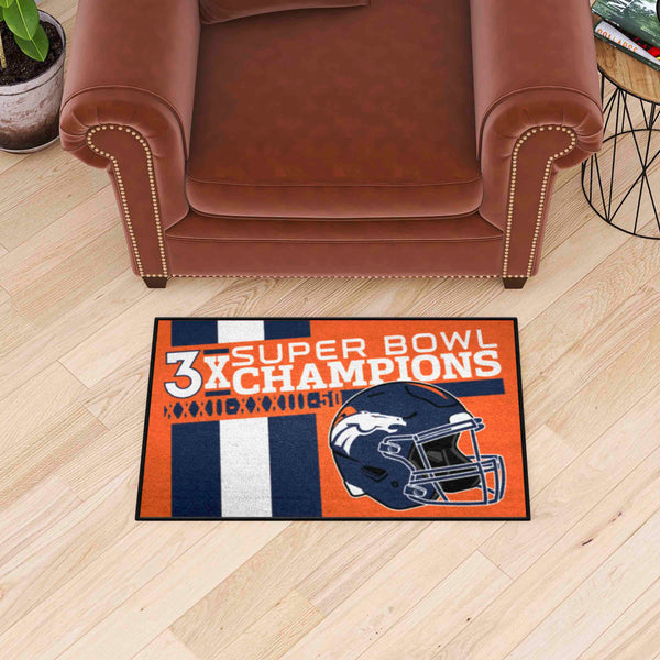 NFL - Denver Broncos Dynasty All-Star Mat