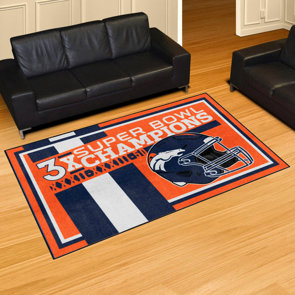 NFL - Denver Broncos Dynasty 5x8 Rug