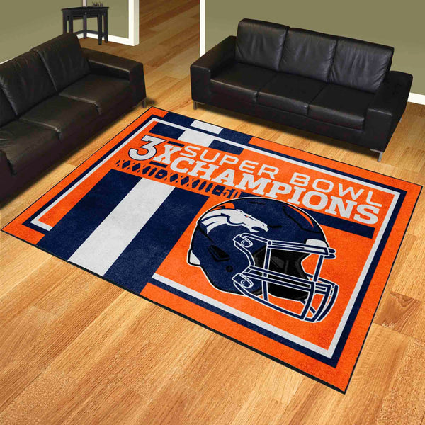 NFL - Denver Broncos Dynasty 8x10 Rug