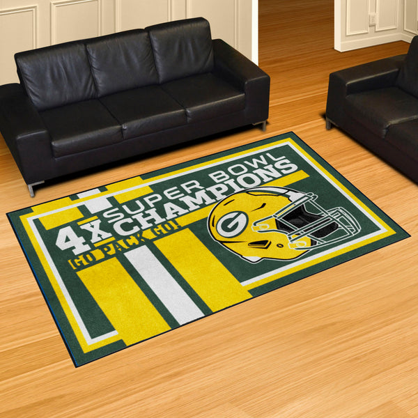 NFL - Green Bay Packers Dynasty 5x8 Rug