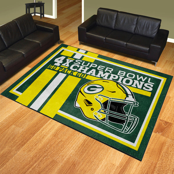 NFL - Green Bay Packers Dynasty 8x10 Rug