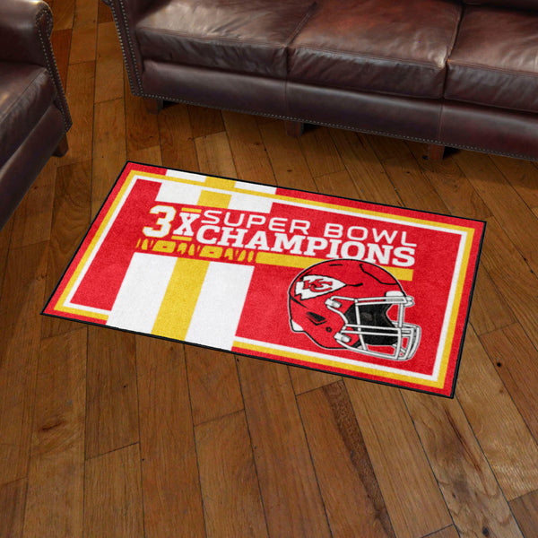NFL - Kansas City Chiefs Dynasty 3x5 Rug
