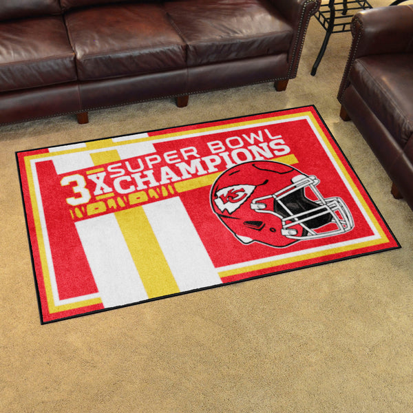 NFL - Kansas City Chiefs Dynasty 4x6 Rug