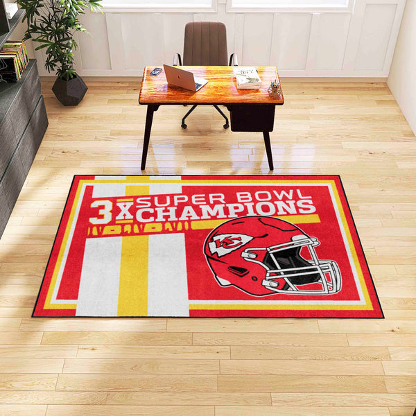 NFL - Kansas City Chiefs Dynasty 5x8 Rug