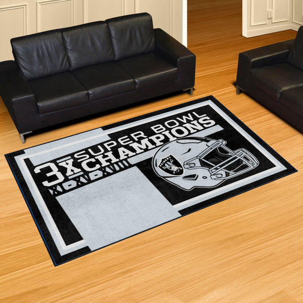 NFL - Las Vegas Raiders Dynasty 5x8 Rug