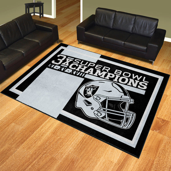 NFL - Las Vegas Raiders Dynasty 8x10 Rug