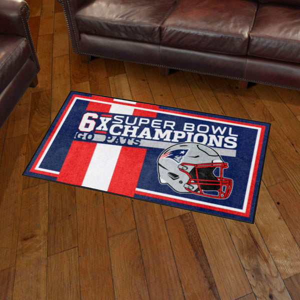 NFL - New England Patriots Dynasty 3x5 Rug