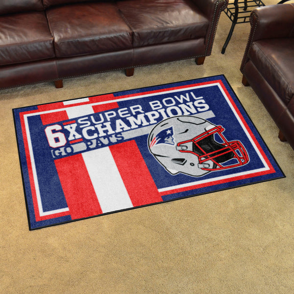 NFL - New England Patriots Dynasty 4x6 Rug