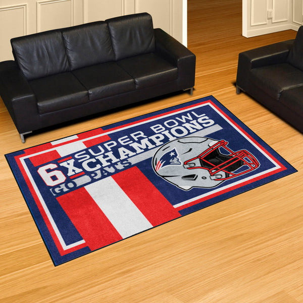 NFL - New England Patriots Dynasty 5x8 Rug