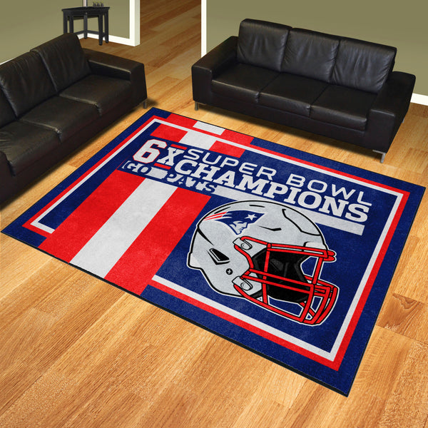 NFL - New England Patriots Dynasty 8x10 Rug