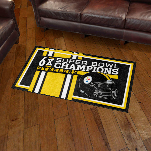 NFL - Pittsburgh Steelers Dynasty 3x5 Rug