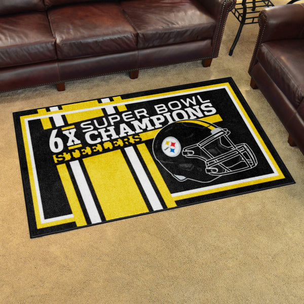 NFL - Pittsburgh Steelers Dynasty 4x6 Rug