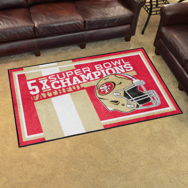 NFL - San Francisco 49ers Dynasty 4x6 Rug