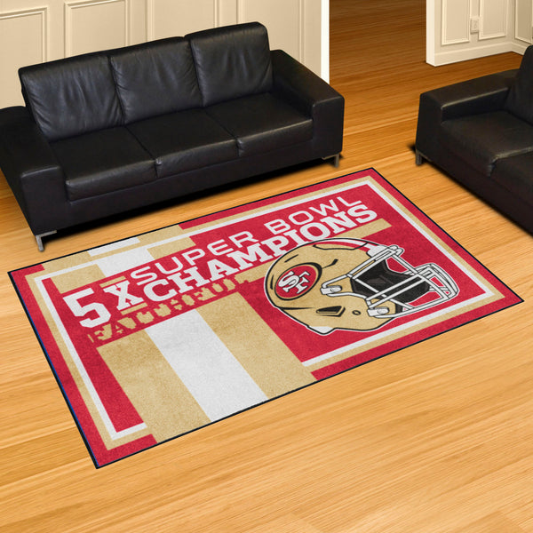 NFL - San Francisco 49ers Dynasty 5x8 Rug