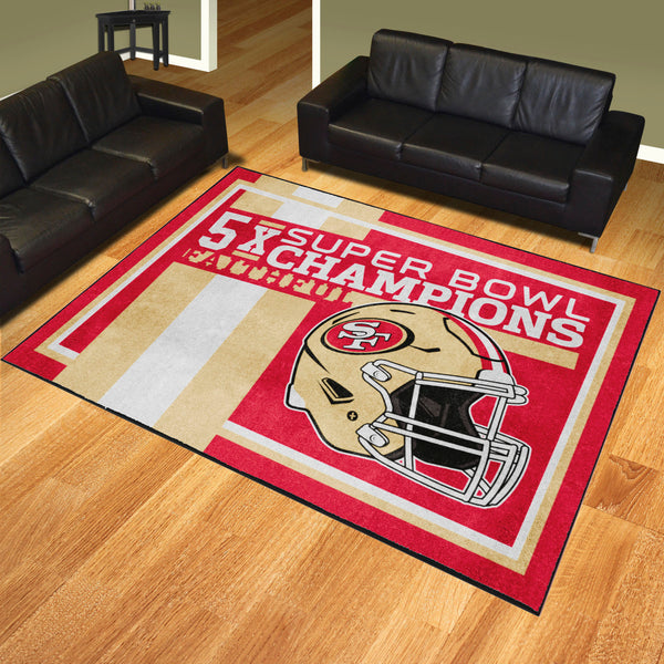 NFL - San Francisco 49ers Dynasty 8x10 Rug