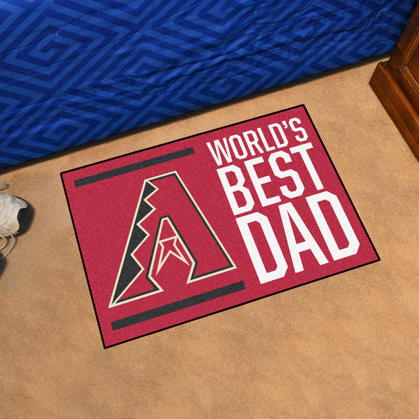 MLB - Arizona Diamondbacks Starter Mat - World's Best Dad
