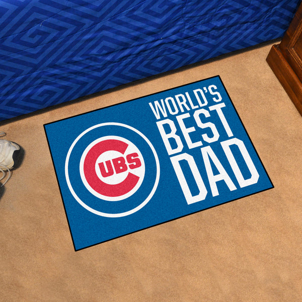 MLB - Chicago Cubs Starter Mat - World's Best Dad