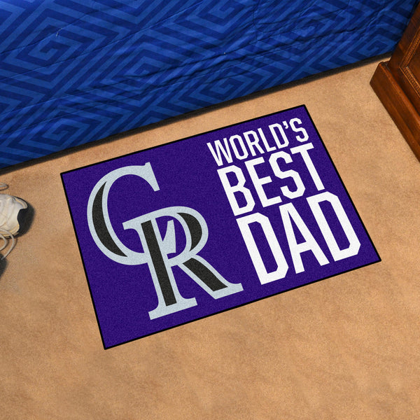 MLB - Colorado Rockies Starter Mat - World's Best Dad