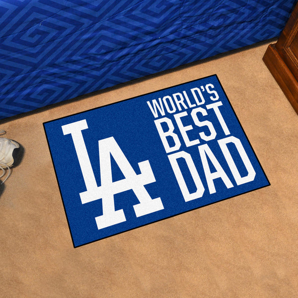 MLB - Los Angeles Dodgers Starter Mat - World's Best Dad