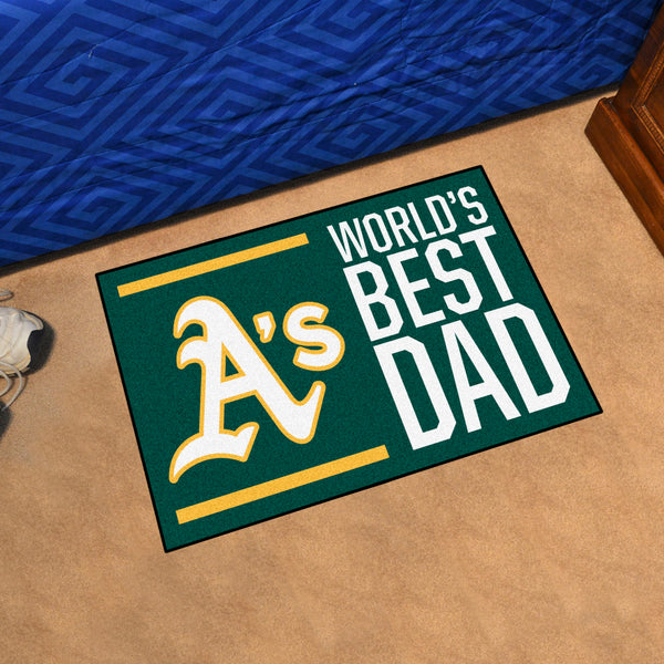 MLB - Oakland Athletics Starter Mat - World's Best Dad