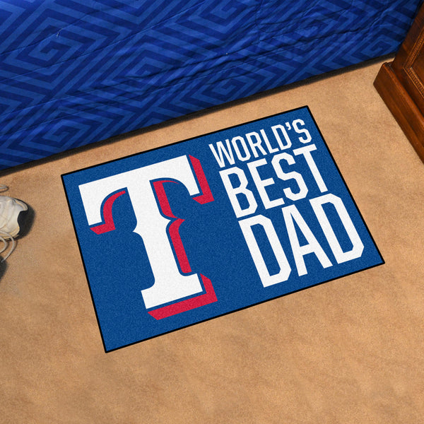 MLB - Texas Rangers Starter Mat - World's Best Dad