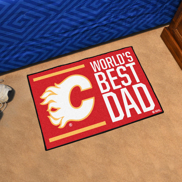 NHL - Calgary Flames Starter Mat - World's Best Dad
