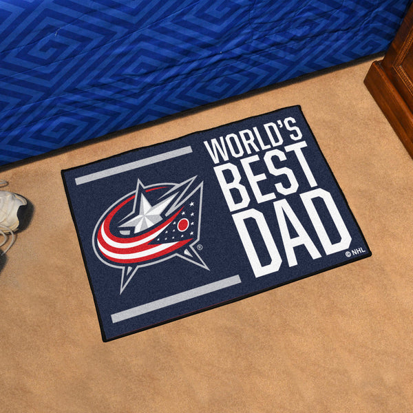 NHL - Columbus Blue Jackets Starter Mat - World's Best Dad