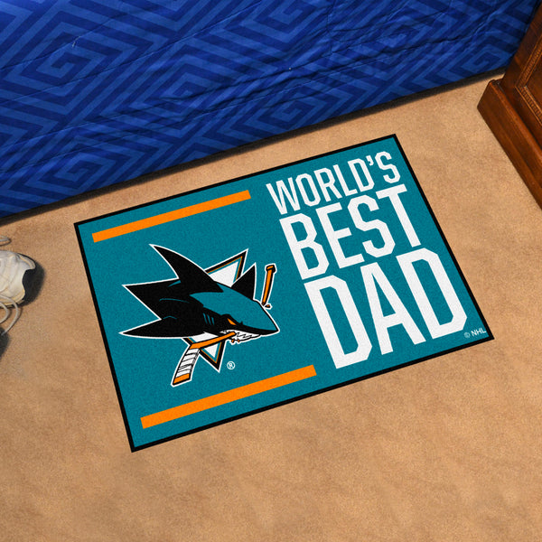 NHL - San Jose Sharks Starter Mat - World's Best Dad