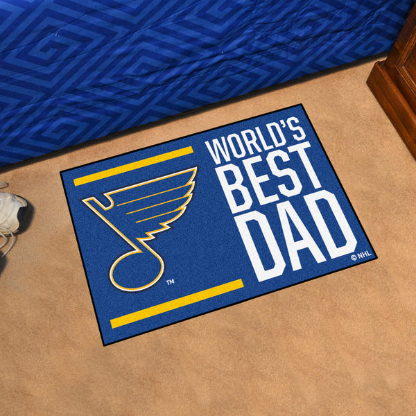 NHL - St. Louis Blues Starter Mat - World's Best Dad