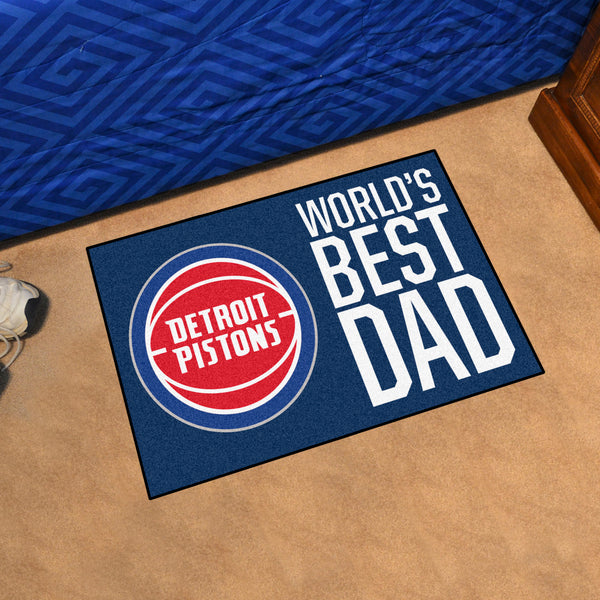 NBA - Detroit Pistons Starter Mat - World's Best Dad