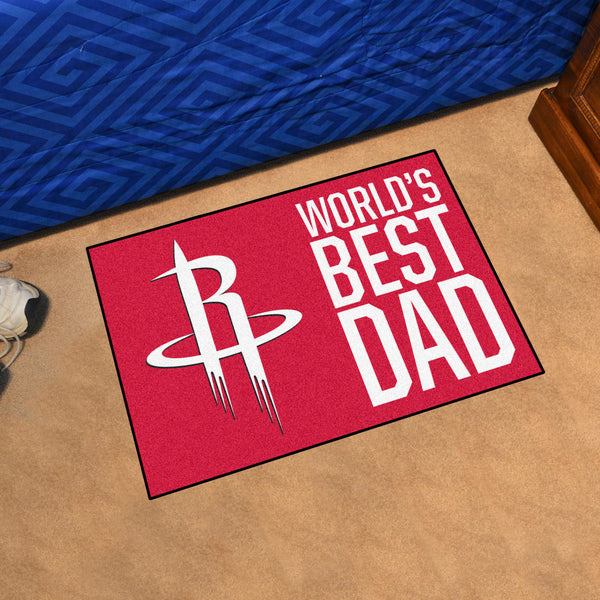 NBA - Houston Rockets Starter Mat - World's Best Dad