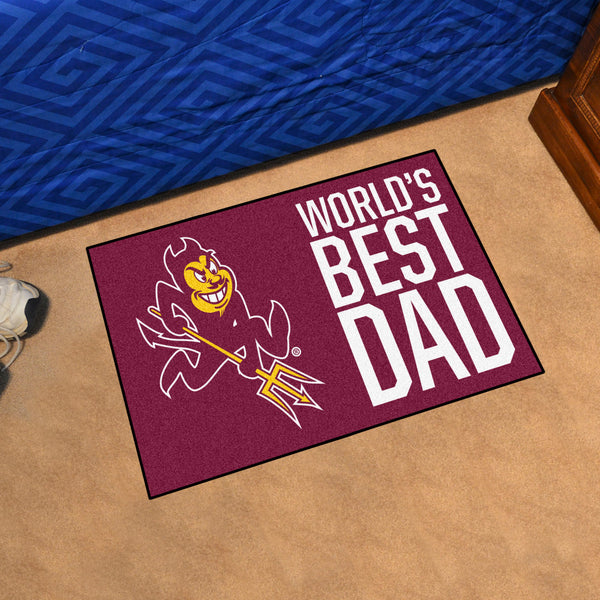 Arizona State University Starter Mat - World's Best Dad